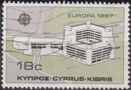 1987 Zypern (Republik) ⵙ Mi:CY 682, Sn:CY 688, Yt:CY 678, Sg:CY 705, Europa (C.E.P.T.) 1987 - Moderne Architektur - Used Stamps