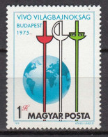 Hungary 1975 - World Fencing Championships, Budapest, Mi-Nr. 3054, MNH** - Unused Stamps