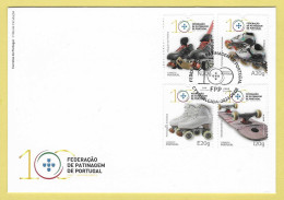 Portugal  08.04.2024 Mi.Nr. 4962 / 65 , Federacáo De Patinagem De Portugal -  FDC - CTT P.Delgada 2024.04.08 - Ongebruikt