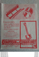 COMPTOIR DU COUSSINET  POUR TOUTES MARQUES PELURE PUBLICITAIRE 26 X 21 CM - Advertising