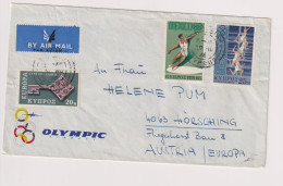 CYPRUS NICOSIA 1966 Nice Airmail   Cover To Austria Austrian Field Hospital UNFICYP - Cartas