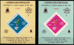 Paraguay Block 91-92 Postfrisch Olympiade Grenoble #NB008 - Paraguay