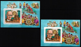 Guinea Blockausgabe Mit 1074 AA+aB Postfrisch Rotarier #NB124 - Guinea (1958-...)