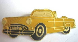 PINS PIN Voiture Jaune Automobile - Andere & Zonder Classificatie