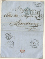 Russia Stampless Cover Sent To Bordeaux France Via Prussia 1861 - Lettres & Documents