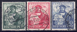 Bizone 1949 - Exportmesse Hannover, Nr. 103 - 105, Gestempelt / Used - Mint