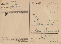 Feldpostkarte Feldpost-Nr. 14341 Geschrieben 16.2.44 Aus Südrussland - Occupation 1938-45