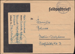 Feldpost Bordschützenschule RAHMEL KR. NEUSTADT WESTPR. 23.11.43 Nach Berlin - Occupazione 1938 – 45