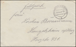 Feldpost FP 12490 Post Sammelstelle Hannover Brief JOHANNISBURG (OSTPR.) 21.9.39 - Occupazione 1938 – 45