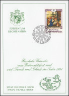 Liechtenstein 1006 Weihnachten - Grußkarte Zum Jahreswechsel 1991 - Maximum Cards