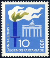 1375 Kinder-/Jugendspartakiade 10 Pf ** - Unused Stamps