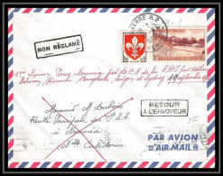 17856 PA Poste Aérienne First Flight Premier Vol Aviation France Paris Noumea Escale Saigon Viet Nam 10/09/1960 Auxerre  - First Flight Covers