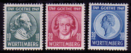 44-46 Württemberg Goethe 1949, Satz ** - Württemberg