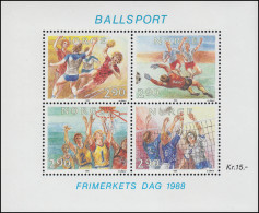 Norwegen Block 10 Tag Der Briefmarke 1988 - Ballsport, ** / MNH - Other & Unclassified