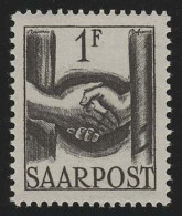 Saarland 241 Freimarke Wiederaufbau 1 Fr, ** - Unused Stamps