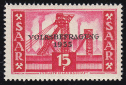 Saarland 362 Volksbefragung 15 Fr 1955, ** - Unused Stamps