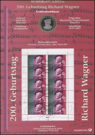3008 Komponist Und Dirigent Richard Wagner - Numisblatt 3/2013 - Invii Numismatici