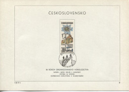 Tschechoslowakei # 2001 Ersttagsblatt Bergsteiger-Organisation Edelweiß - Covers & Documents