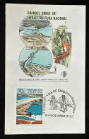 CM) 1974. ARGENTINA. EL CHACÓN HYDROELECTRIC COMPLEX. FDC. LARGE NATIONAL INFRASTRUCTURE WORKS. XF - Argentinië