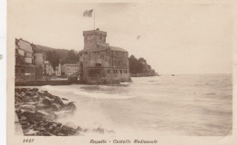 RAPALLO-GENOVA-CASTELLO MEDIEVALE-CARTOLINA VERA FOTOGRAFIA-VIAGGIATA IL 25-2-1926 - Genova (Genoa)