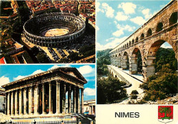 30 - Nimes - Multivues - Blasons - CPM - Voir Scans Recto-Verso - Nîmes