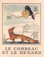 Le Corbeau Et Le Renard Fable De La Fontaine Bon Point Cirage Lion Noir - Otros & Sin Clasificación