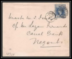 1839/ Ceylan (ceylon) Entier Stationery Enveloppe (cover) N°30 1895 - Ceylan (...-1947)