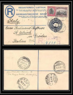 1718/ Afrique Du Sud (RSA) N°2 Complément Entier Stationery Enveloppe Cover Registered Pour Italie (italy) 1930 - Lettres & Documents