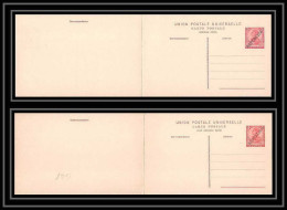 0648 AçoresEntier Entier Postal Stationery N°127 COMPLET Avec Carte Réponse Overprint Republica Neuf - Azores