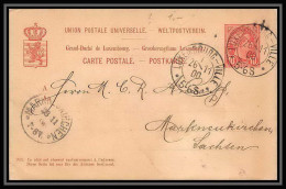 2959/ Luxembourg (luxemburg) Entier Stationery Carte Postale N°54 Pour Markneukirchen 1900 Allemagne (germany) - Entiers Postaux