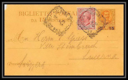 2821/ Italie (italy) Entier Stationery Carte Lettre N°10 Bologna Pour Lucerna 1908  - Interi Postali