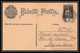 2741/ Portugal Entier Stationery Carte Postale (postcard) 25 Noir  - Postal Stationery