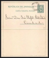 3443/ Paraguay Entier Stationery Carte Lettre Letter Card N°3  - Paraguay