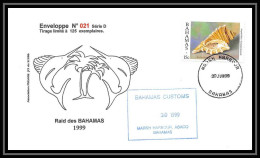 5150/ 1999 Raid Aerien Floride Bahamas Pegase Tirage Numerote 21/200 Bahamas Lettre Cover PA Poste Aerienne Aviation - 1960-.... Covers & Documents