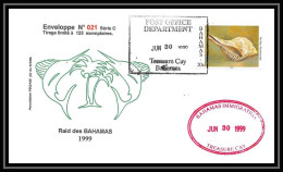 5149/ 1999 Raid Aerien Floride Bahamas Pegase Tirage Numerote 21/200 Bahamas Lettre Cover PA Poste Aerienne Aviation - 1960-.... Covers & Documents