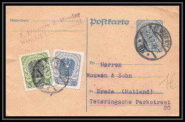 4826 Wien Breda Pays-Bas (Netherlands) 1922 + Complement Carte Postale Autriche (Austria) Entier Postal Stationery - Other & Unclassified