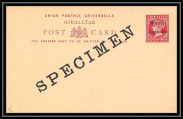 4750 Specimen Neuf Mint Tb Carte Postale Gibraltar Morocco Agencies Maroc Entier Postal Stationery - Gibraltar