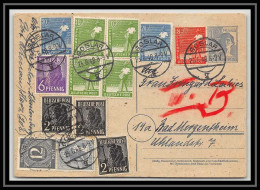 4590 Deutsche Post Goslar 1948 Complement Affranchissement Compose Carte Allemagne (germany) Entier Postal Stationery - Autres & Non Classés