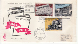 1961 - VATICANO FDC " L'OSSERVATORE ROMANO " VENETIA VIAGGIATA VEDI++++ - FDC