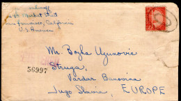 United States, Cover Cancel New York,,08..01.1939,to Struga,11.08.1939 Via Beograd ,10.08.1939 As Scan - Briefe U. Dokumente