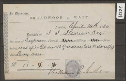Receipt With Fiscal Stamp - Revenue Stamps