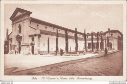Ao254 Cartolina Pola Il Duomo E Parco Delle Rimembranze 1933 Croazia - Other & Unclassified