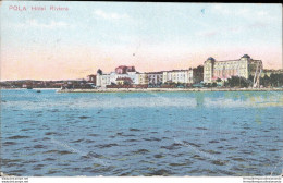 Ao247 Cartolina Pola Hotel Riviera 1922 Croazia - Other & Unclassified