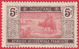 N° Yvert & Tellier 39-40-42-44-45 - Mauritanie (AOF) (1922-26) (Neuf) - Traversée Du Désert - Neufs