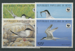 Benin 1989 WWF Naturschutz Vögel Rosenseeschwalbe 476/79 Postfrisch - Benin – Dahomey (1960-...)