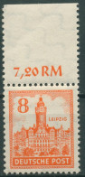 SBZ West-Sachsen 1946 Abschiedsserie 154 Y Y Postfrisch Oberrand M. Fluor. Gummi - Other & Unclassified