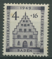 Franz. Zone Baden 1949 Wiederaufbau 38 A Postfrisch, Stockfleckig (R19560) - Baden