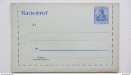 DR: Gs-Kartenbrief 20 Pfg Germania Blau  Ungebraucht/ungeöffnet  Knr: K 18 - Storia Postale