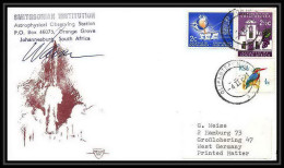 6184/ Espace (space) Lettre (cover) 4/2/1971 Signé (signed Autograph) Smithsonian Johanesburg Afrique Du Sud (RSA) - Africa