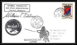 7112/ Espace (space) Lettre (cover) Signé (signed Autograph) 14/5/1973 Skylab 1 Madagascar (malagasy) - Africa